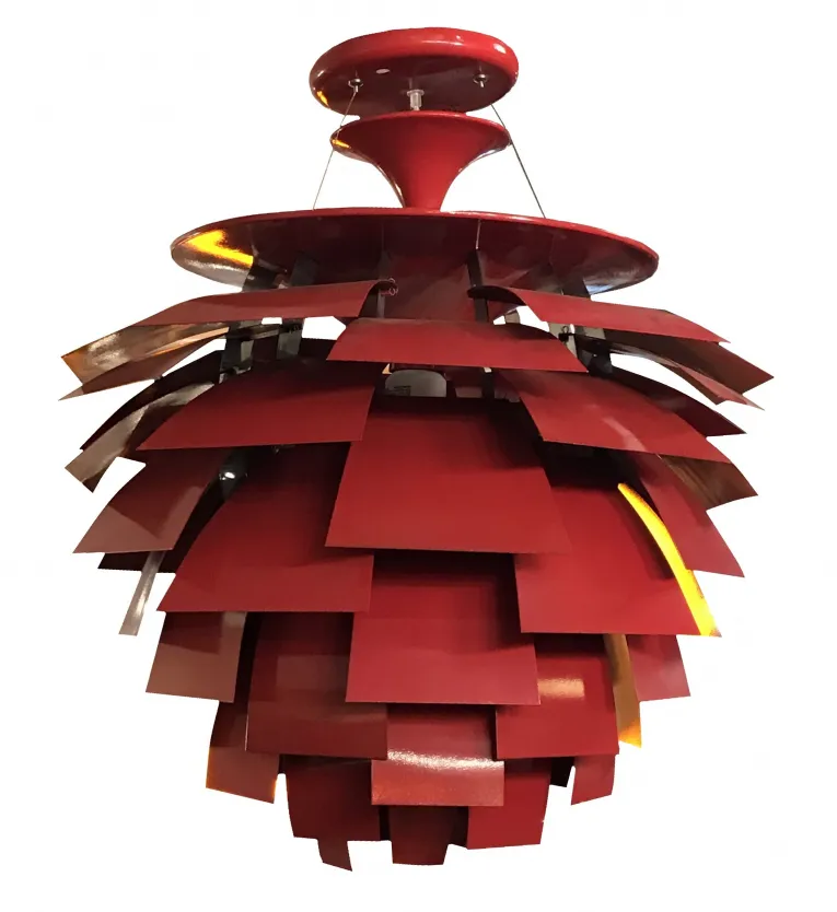 lampada a sospensione Artichoke red