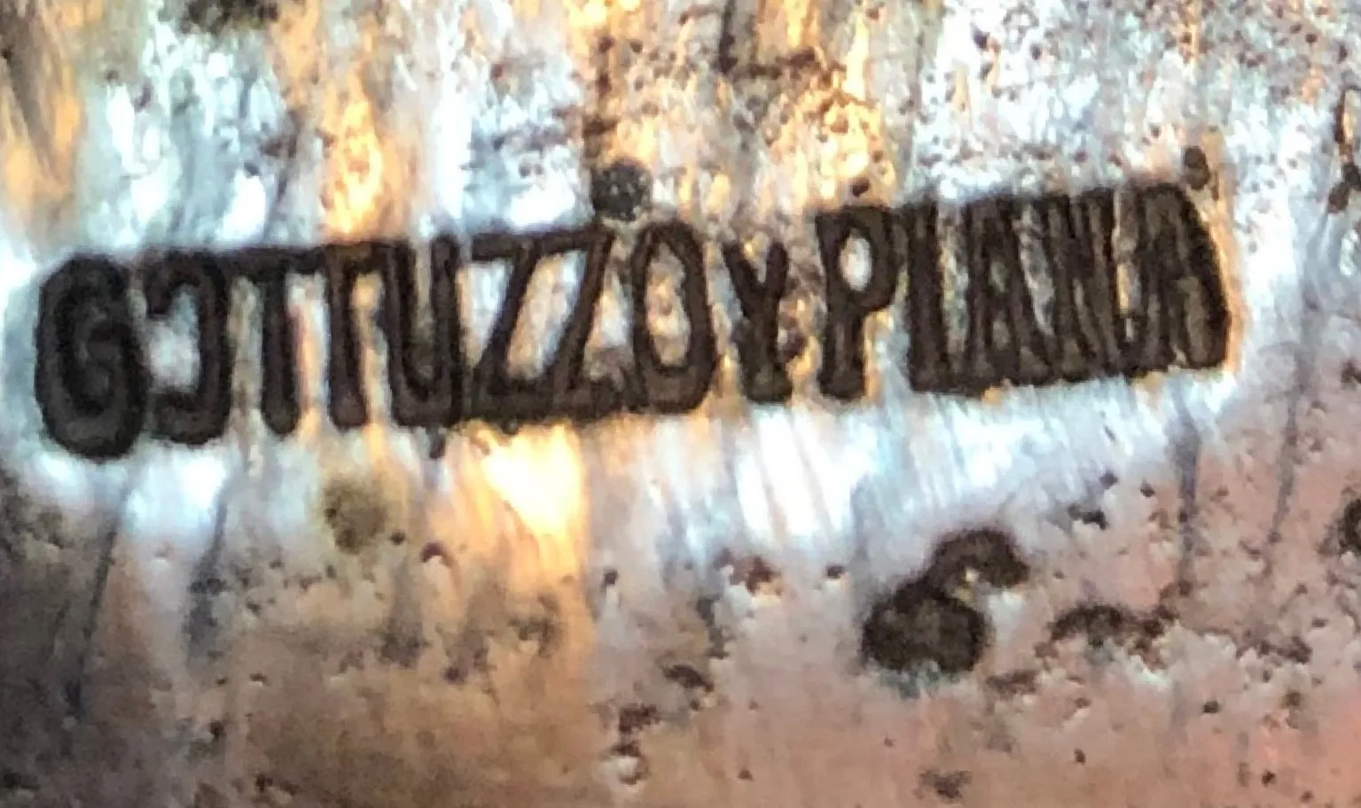 sigillo antico con iscrizione Foundry: Gottuza e Piana