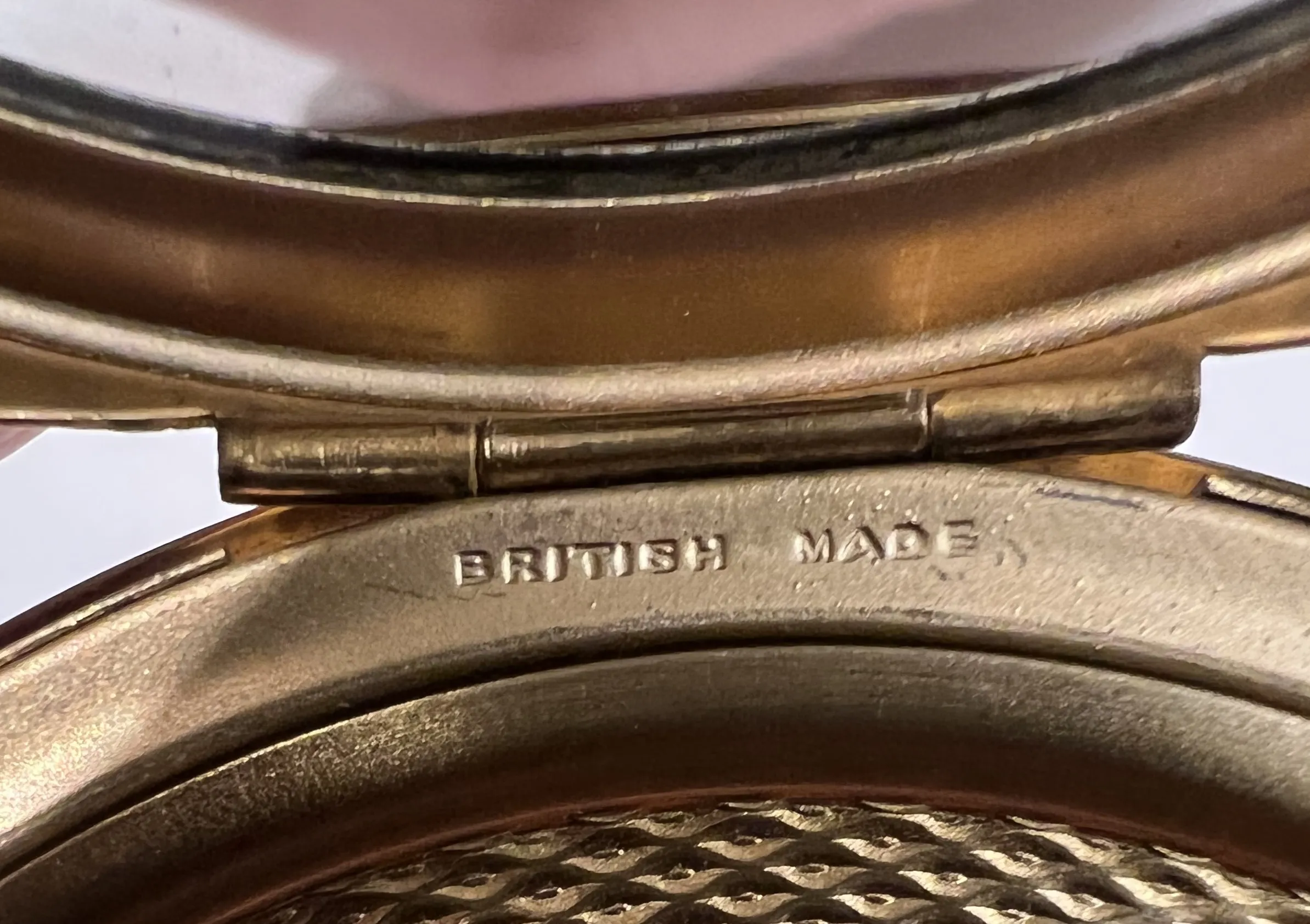 антикварная печать с надписью british made
